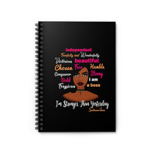 Load image into Gallery viewer, Independent Queen Spiral Notebook - Ruled Line